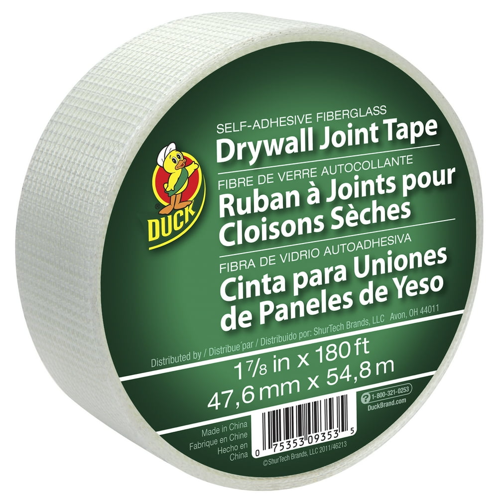Duck 1.88 in. x 180 ft. SelfAdhesive Fiberglass Drywall Joint Tape