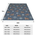 thumbnail image 3 of Zufioo Squirrel And Snowflakes Fleece Blanket Queen Size,Plush Bed Blanket,Ultra Soft Throw Blanket,Plush Fuzzy Cozy Blanket Perfect for Bed,Couch-40"x30", 3 of 7