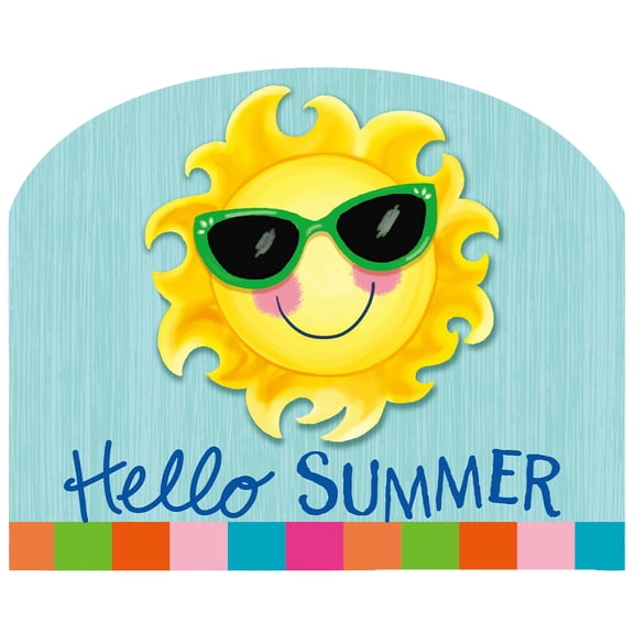 Briarwood Lane Art Sign 8.25x10.25 Hello Summer Sun For Summer Art Sign