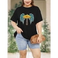 thumbnail image 2 of Womens Graphic s Faith T-Shirts Christian Tshirt Casual Short Sleeve Tops Tee For Adult, Men, Women, Teen, Teenager, Adolescent, Youth, 2 of 5