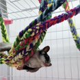 thumbnail image 4 of Methold Loro escalada algodón cuerda planeador mascota hámster trenzado hamaca Animal columpio juguete divertido Flexible resistente al Suministros para perros, 4 of 6