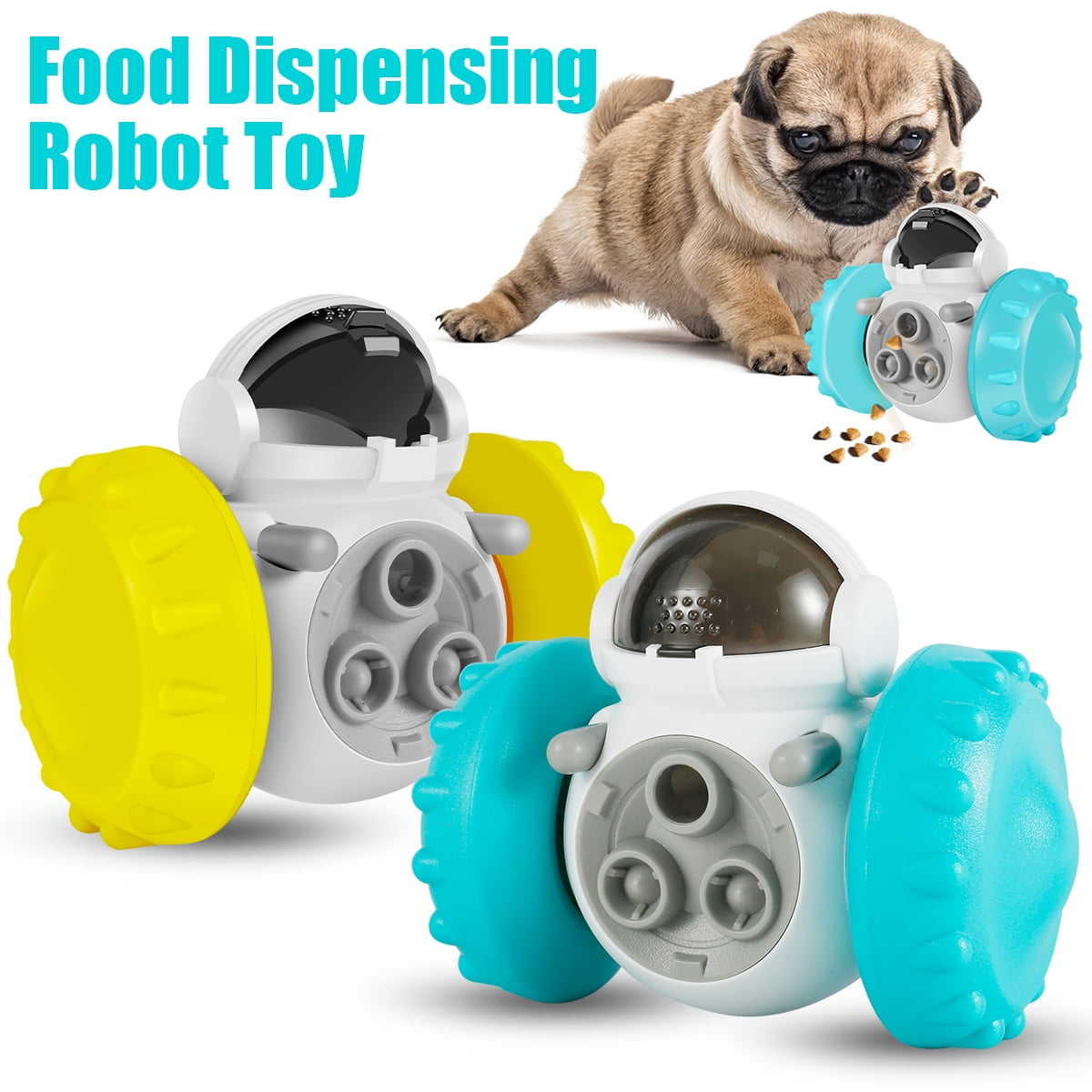 Dog Fun Balance Robot Tumbler Toy Puzzle Feeder Puppy Treats Dispenser Interactive  Toy Pet Dogs Cats Supplies 3 Colors - AliExpress