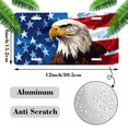 thumbnail image 2 of 1 Pcs 2D Flat License Plate Covers & Frames, American Eagle For Decorative Front, Waterproof For Decoration Aluminum License Plate Covers & Frames Cover For Men Women, 12" X 6", 2 of 7