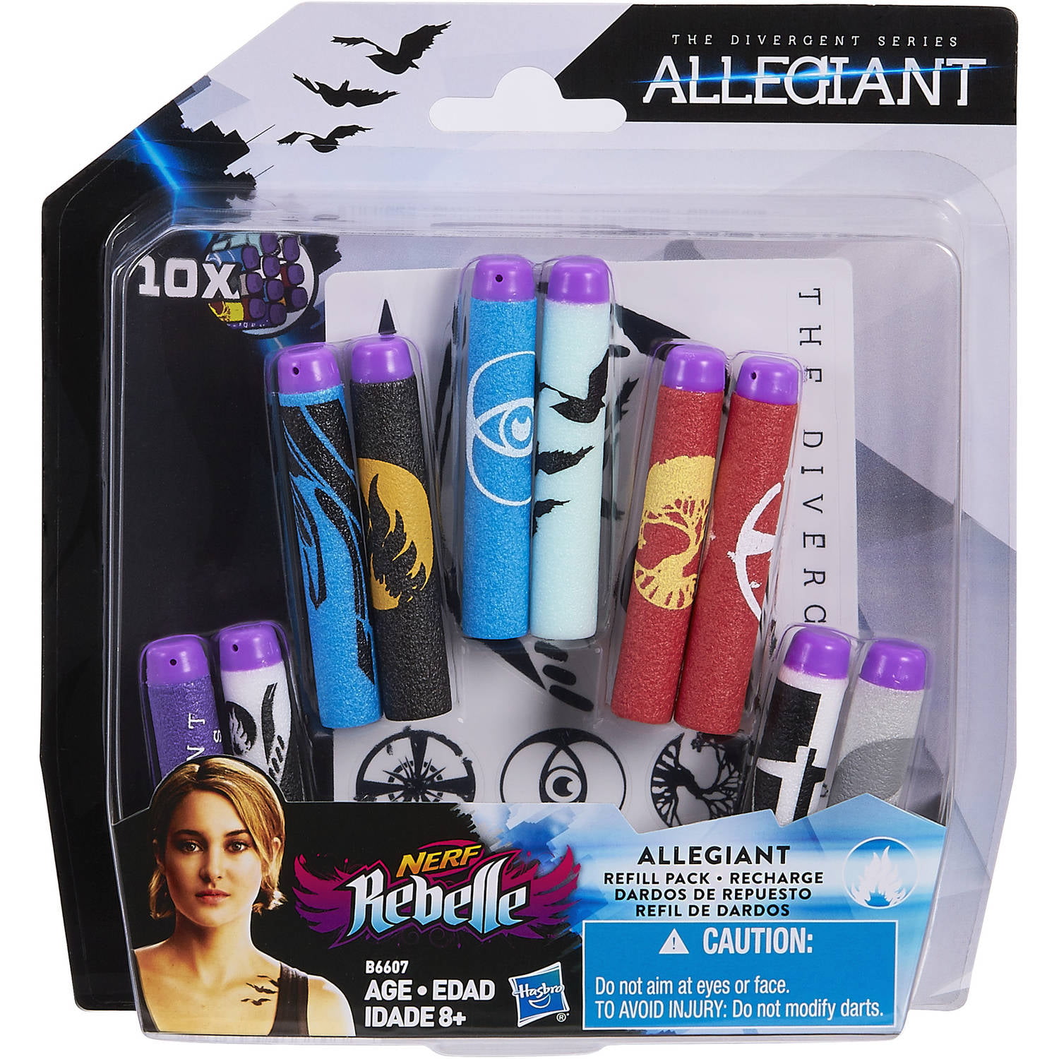 Mellem Ydmyg angreb Nerf Rebelle The Divergent Series Allegiant Refill Pack, Includes 10 Darts  - Walmart.com