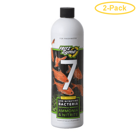 Fritz Zyme 7 - Live Nitrifying Bacteria for Freshwater 16 oz - (Treats 80 Gallons) - Pack of