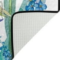 thumbnail image 5 of Summer Blue Bird Flowers Area Rug, 36"x24" Floral Spring Leaves Floor Carpet Non-Slip Washable Indoor Door Mat for Bedroom Kitchen Entryway Bathroom, 5 of 7