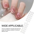 thumbnail image 4 of Seitruly Puntas de uñas redondas falsas, tabla de colores, parte posterior plana de doble cara, pegatina para colorear resistente al desgaste para uñas, Juegos de manicura Natural Seitruly CE012220-02B, 4 of 6