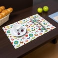 thumbnail image 2 of Placemat, Pioneer Flower Floral Print Pattern Place Mats Table Mat Set Of 2, PVC Washable Placemats for Party Kitchen Dining Decoration, 18x12 Inch, Fade Resistant, 2 of 6