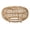 29.5" Coffee Table, variant on GZXS Boho Wicker Drum Side Table, Handcrafted PE Rattan End Table with Open Airy Weave, for Deck/Patio/Balcony/Living Room, No Assembly Required (Light Brown, 19.7"Dia x 18.5"H)