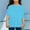 Blue, variant on Kids Basic Solid Color Long Sleeve T-Shirt Unisex Soft Cotton Blend Undershirt Breathable Casual Crewneck Base Layer Top for Boys and Girls