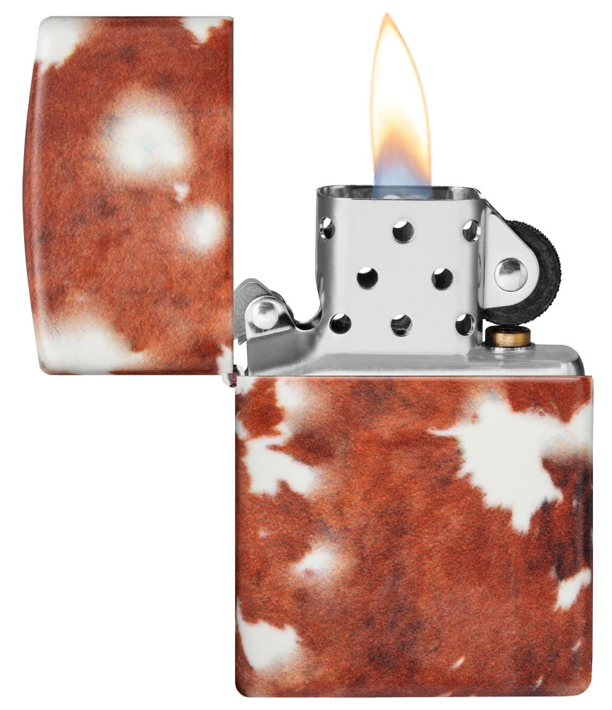Zippo 540 Color Cow Print Design Pocket Lighter