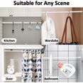 thumbnail image 4 of 2pcs Spring Tension Curtain Rods, STONCEL Cupboard Bars Extendable 15.7-28 inch with 4 Rod Holders, Adjustable Small Curtain Rod for Bathroom Wardrobe Bookshelf DIY Projects (White), 4 of 7