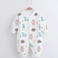 thumbnail image 2 of Akafmk Newborn Boys Infant Girls Bodysuits,Fall Winter Cottons Bodysuits Pajamas,Long Sleeve Bodysuits Graphic Print Casual Onesie Outfits Round Neck Romper Jumpsuit Toddler Boys Clothing 3-6 Months, 2 of 4