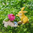 thumbnail image 3 of AZXY Garden Decor Statue,Garden Statues,Garden Ornaments for Outside Garden,Garden Decorations Outdoor Clearance,Resin Bunny Garden Statue Solar, 3 of 8