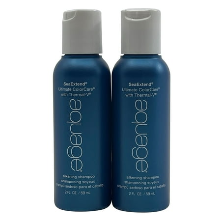 Aquage Silkening Shampoo Coarse & Curly Hair 2 oz Set of 2