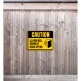 thumbnail image 2 of Classic Framed Plus Caution Alarm Will Sound If Door Opens Door or Wall Sign | Safety Signage - Medium, 2 of 8