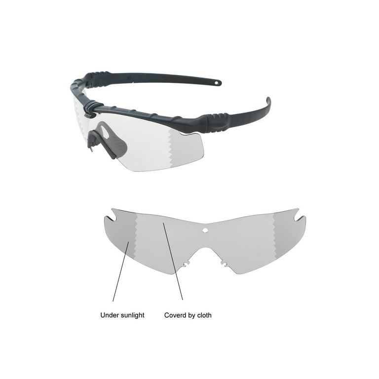 Walleva Transition/Photochromic Polarized Replacement Lenses for Oakley SI  Ballistic M Frame 3.0 Sunglasses 