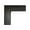 Black, variant on Khaki L-Corner Kitchen Rug Velvet Fleece Non-Slip Floor Mat Absorbent For Sink Area Machine Washable