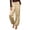 Beige, variant on Women's Shiny Satin Silky Jogger Pants Elastic Drawstring Waist Wide Leg Harem Pants with Pockets Fashion Club Party Outfit Streetwear Wine