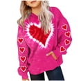 thumbnail image 1 of Cowsor Sweat à Capuche pour Enfants / Manches Longues Imprimé Col Rond / Tissu Extensible Doux / Tenue Décontractée Chaude pour École Quotidienne / Garçons Filles 2-14 Ans, 1 of 4