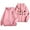 Pink, variant on Women's Christmas Print Zippered Long Sleeve Hoodie with Pocket and Drawstring for Casual Athletic Wear