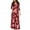 Red, variant on Maternity/Labor/Nursing Clothing Woman Print Wrap Maternity Dress Adjustable Belt Multi-function Pregnant Dress