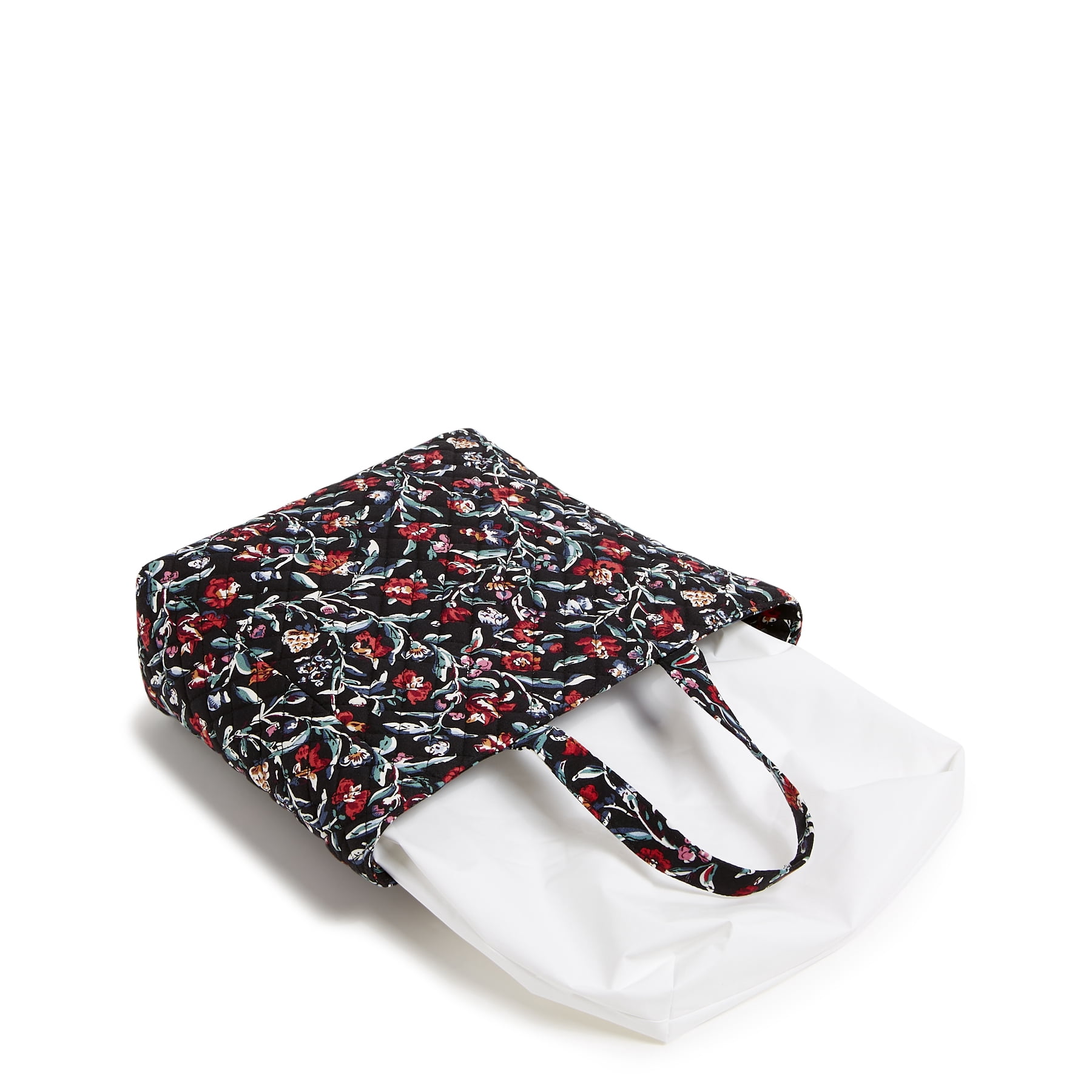 Vera Bradley Women's Cotton Lunch Tote Bag Perennials Noir