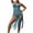 Blue, variant on Plus Size Swimwear Cover up Clearance Women's Sexy Solid Sleeveless Hollow-out Breathable Woven Hollow Tassels Dresses Sunscreen Beach Smock