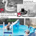 thumbnail image 3 of Pool Cup Holder: Set Of 4 Multifunctional Accessories With Pool Edge Holder, Storage Basket, Detachable Drink Holder For Summer Parties, Beach, Bathtu, 3 of 5