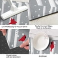 thumbnail image 3 of Gray Christmas Cardinal Bird Pattern Kitchen Rug Mat,Kitchen Runner Rugs Non Skid Washable,Decorative Kitchen Floor Mats for Kitchen,Sink,Laundry,17"X47", 3 of 5