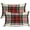 Christmas Buffalo Plaid 1 Red2, variant on Red White Plaid Decorative Pillow Covers, Colorful Scottish Tartan Plaid Double Sided Throw Pillow Covers Sofa Cushion Cover Lumbar 12 x 20 Inches(Set of 2)