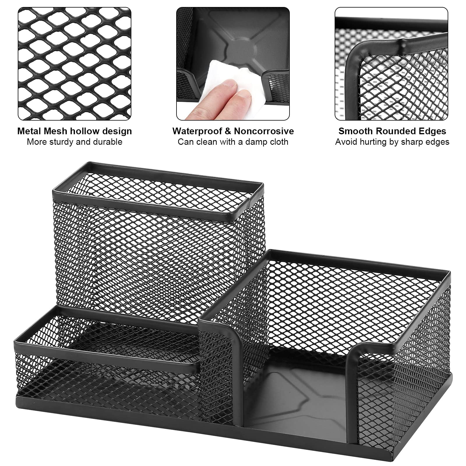 Buy Akface Desk Tidy Organiser, 8 Compartments with Drawer Mesh Desk