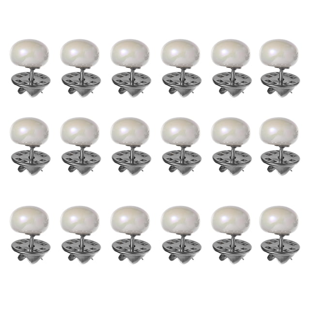 SHISUYAN 20Pcs No Sew Needed Buttons Instant Buttons Metal Buttons Removable Buttons