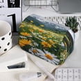 thumbnail image 7 of Goofa Mountain Daisy Meadow Pattern Double Layer Pen Pencil Case, Protective Large Capacity Storage Organizer Pen Pouch, Office College Supplies for Teens Adults, 7 of 7