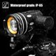 thumbnail image 4 of Luz delantera de bicicleta USB Recargable Ndcxsfigh impermeable LED faro + luz trasera, 4 of 8