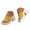 Yellow, variant on Dakaela Women's Knit Platform Mule Sandals Square Open Toe 3.35 Inch High Chunky Heel Slip on Slides Comfortable Summer Party Dress Pumps Shoes Beige 6