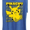 thumbnail image 3 of Pokémon - Pikachu Stack Katakana - Women's Short Sleeve Graphic T-Shirt, 3 of 5