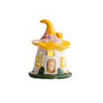 thumbnail image 2 of Eespoir Ceramic Christmas Magics House, Desktop Household Ornaments, Miniature House Decor, For Christmas Gifts Scene Layout Props(Yellow), 2 of 9