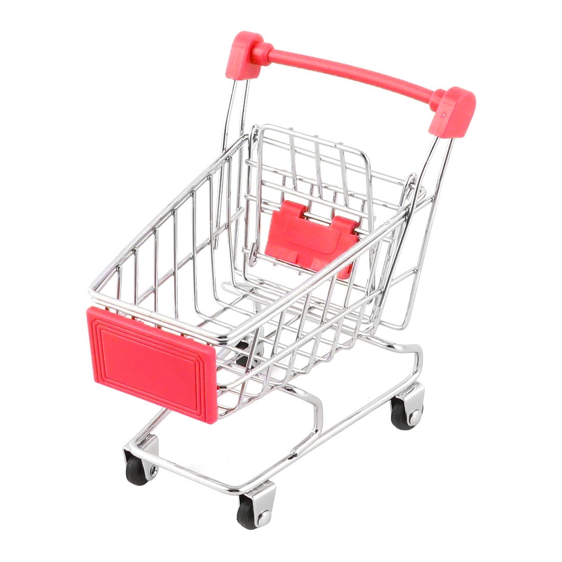 Mini Supermarket Handcart Shopping Cart Storage Trolley Kids Pretend Play Toy RW 