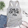 thumbnail image 2 of Child Of The 70s Tank Top, Ladies Racerback Tank Top, Nostalgia Tank, Nostalgic Tank, 70's Tank, Silver Gray, Large, 2 of 3