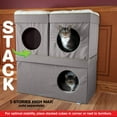 thumbnail image 2 of Kitty City Folding Cat Condo (Tan), 2 of 7
