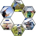 thumbnail image 4 of Chapeau Parapluie de Pêche Pliant Protection Solaire et Pluie Réglable Multifonction Extérieur Argent, 4 of 7
