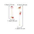 thumbnail image 2 of New Design Moving Santa Claus Tassel Dangle Earrings for lady Asymmetric Ea, 2 of 7