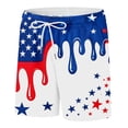 thumbnail image 3 of Whouriu Boy' Shorts Independence Day Graphic Swim Beach Shorts Soft Loose Breathable Casual Pants Red,Size 1-14 Y, 3 of 3