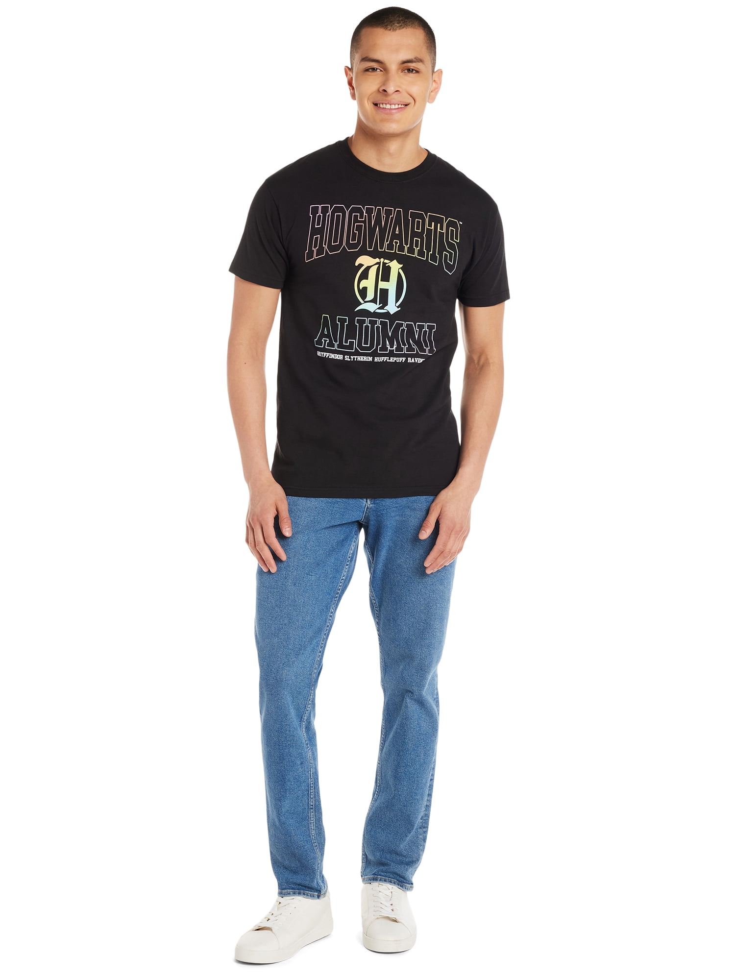 Harry Potter Hogwarts Alumni Pride Men’s Cotton Graphic Tee Shirt, Sizes S-3XL