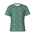 thumbnail image 3 of Naloa Jungle Animals Men's T-Shirt Sport T-shirt Men's Basic Tee Casual Men's Shirt, Round Neck, Short Sleeves - X-Large, 3 of 5