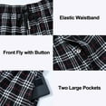 thumbnail image 3 of Yunbao Mens Cotton Pajama Sets Short Sleeve Sleepwear Button Down Loungewear Pjs with Pockets, 3 of 6
