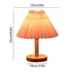 thumbnail image 3 of Table Lamp For Bedroom Infinitely Dimmable Nightstand Lamp With Umbellate Flaxen Fabric Shade For Living Room Office Dorm Solid Wood LED Bulb Included, 3 of 7
