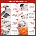thumbnail image 5 of ChaoLink Commercial Food Processor, 3/4/7mm Shred & 2/4mm Slice, Stainless Steel Slicer for Restaurant Kitchen, 5 of 7
