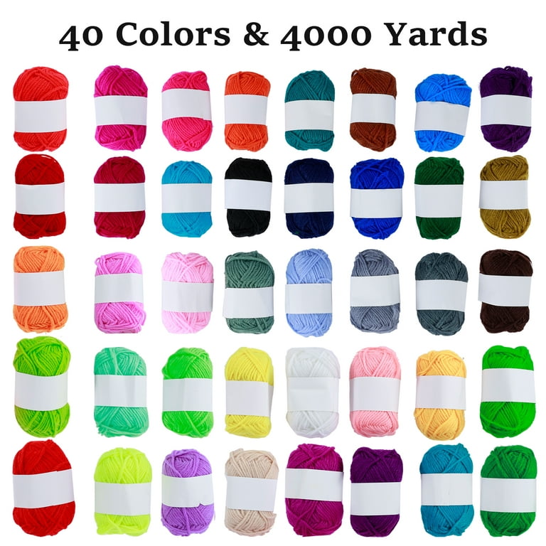 Hanmir 14Pcs Crochet Hooks Set 5.9'' Coloured Aluminum Handle
